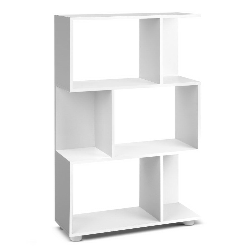 Artiss Bookshelf 3 Tiers - NINA White 3