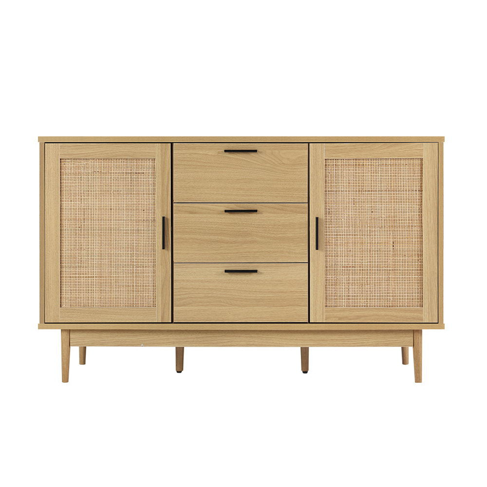 Artiss Rattan Buffet Sideboard - BRIONY Oak 5