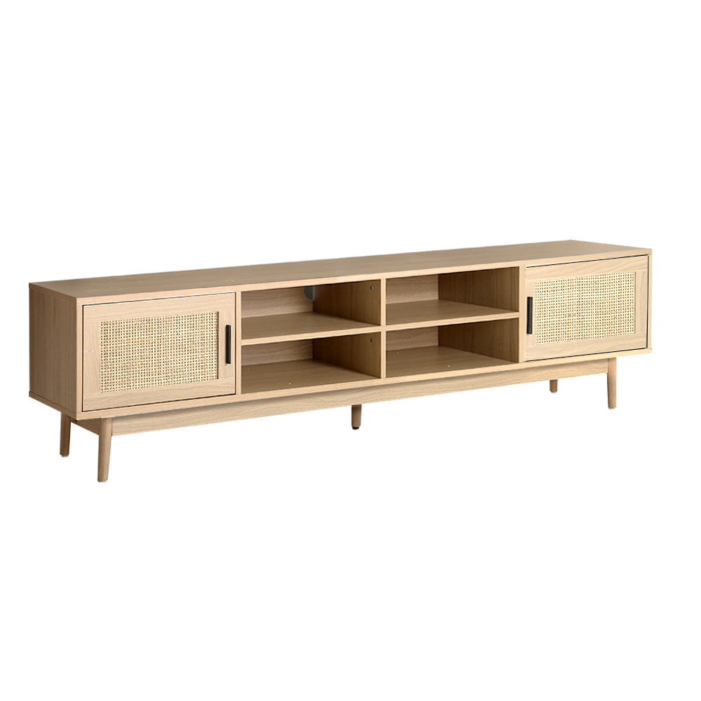 Artiss TV Cabinet Entertainment Unit 180cm Rattan Cole 3