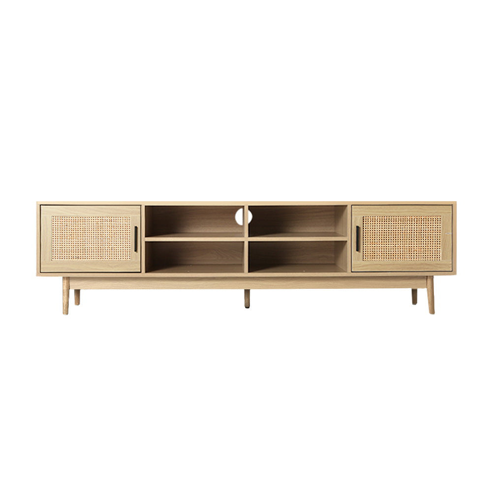 Artiss TV Cabinet Entertainment Unit 180cm Rattan Cole 5