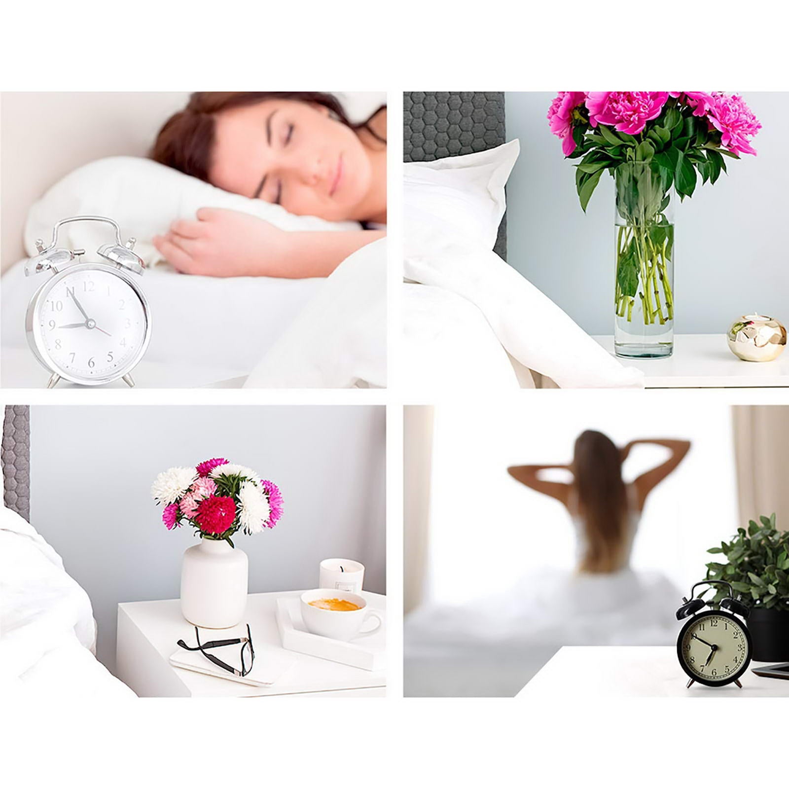 Artiss 2X Bedside Table 2 Drawers - BODEN White 7