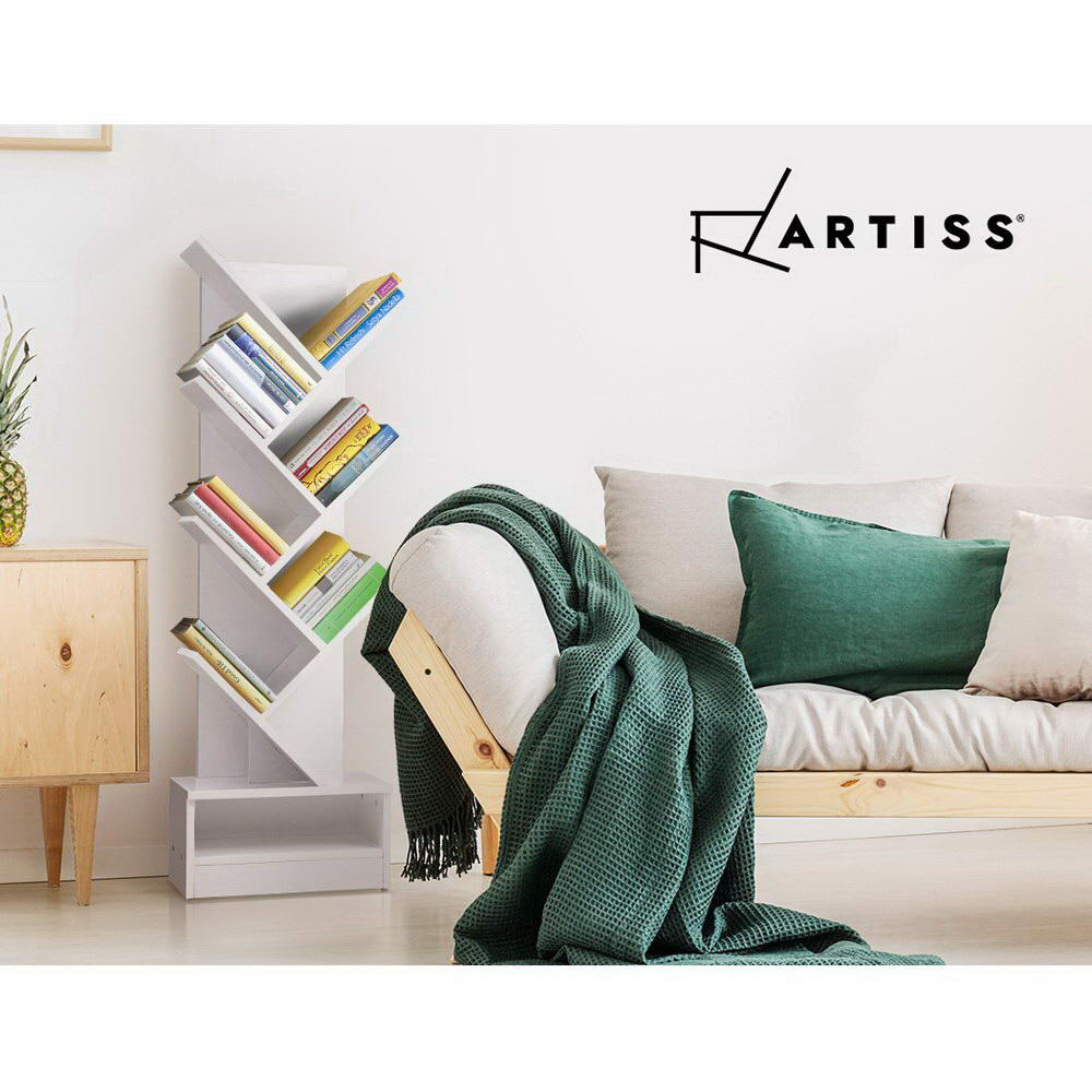 Artiss Tree Bookshelf 7 Tiers - ECHO White 5