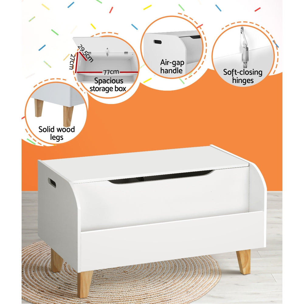 Keezi Kids Toy Box Chest Bookshelf Storage Children Bookcase Organiser Display 7