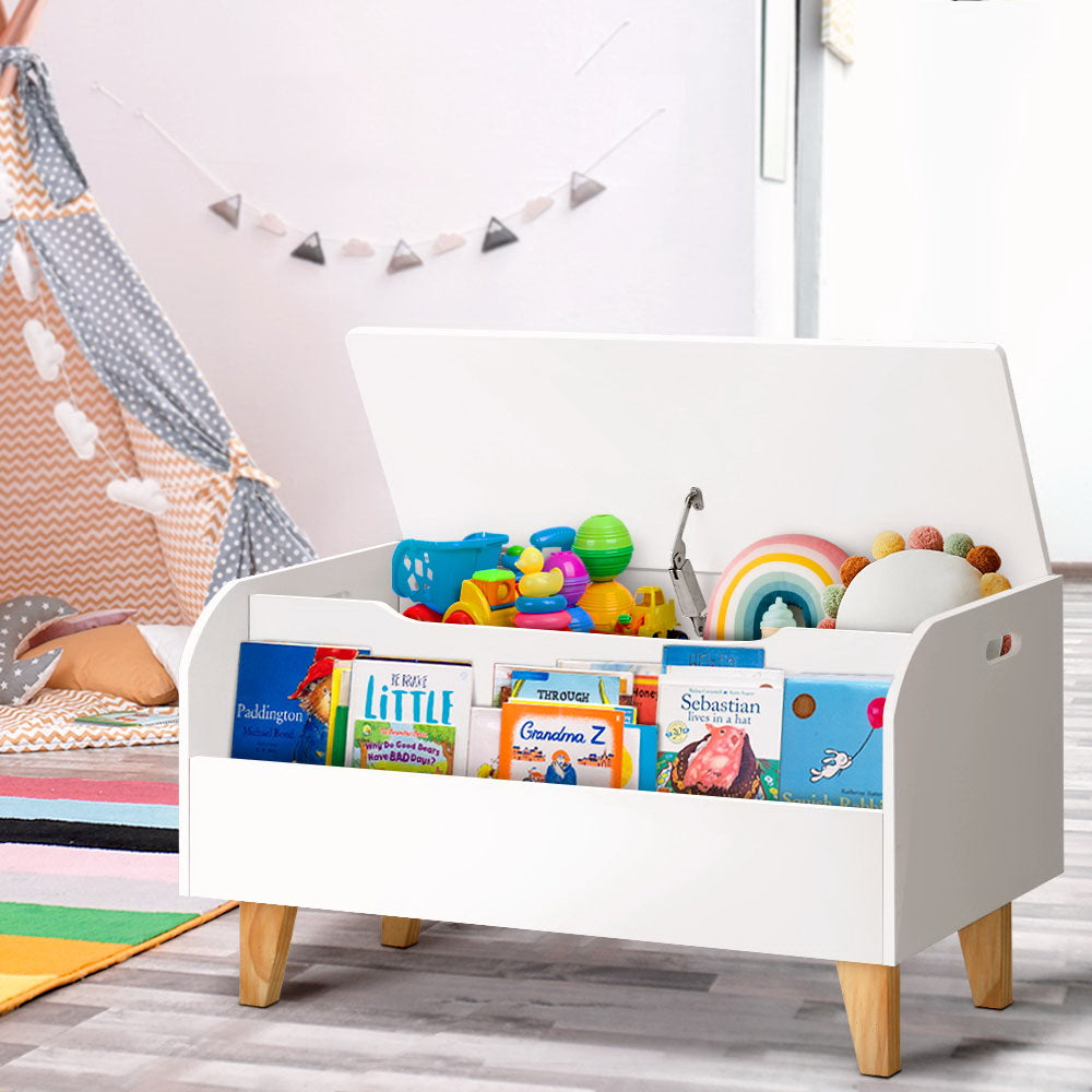 Keezi Kids Toy Box Chest Bookshelf Storage Children Bookcase Organiser Display 8