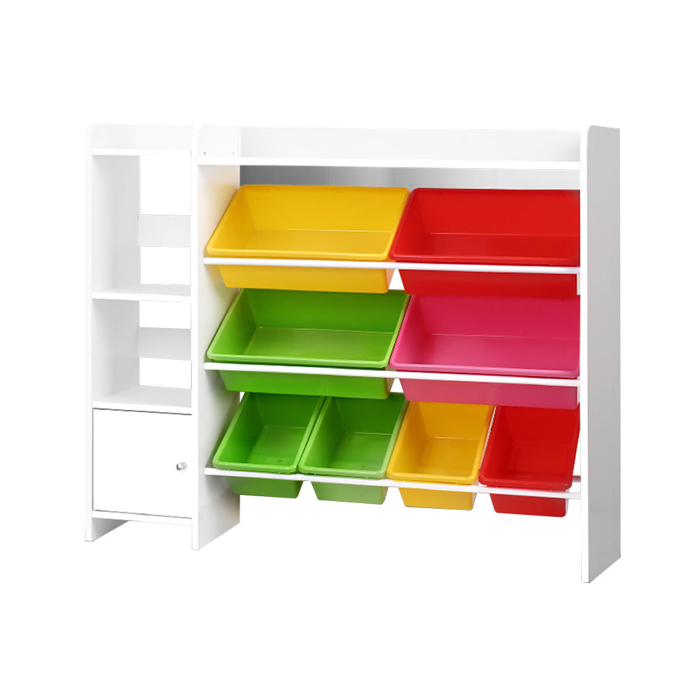 Keezi Kids Toy Box 8 Bins Bookshelf Storage Rack Organiser Toy Display 3