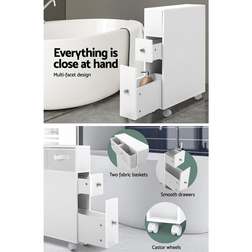 Artiss Bathroom Cabinet Storage Toilet Organiser 5