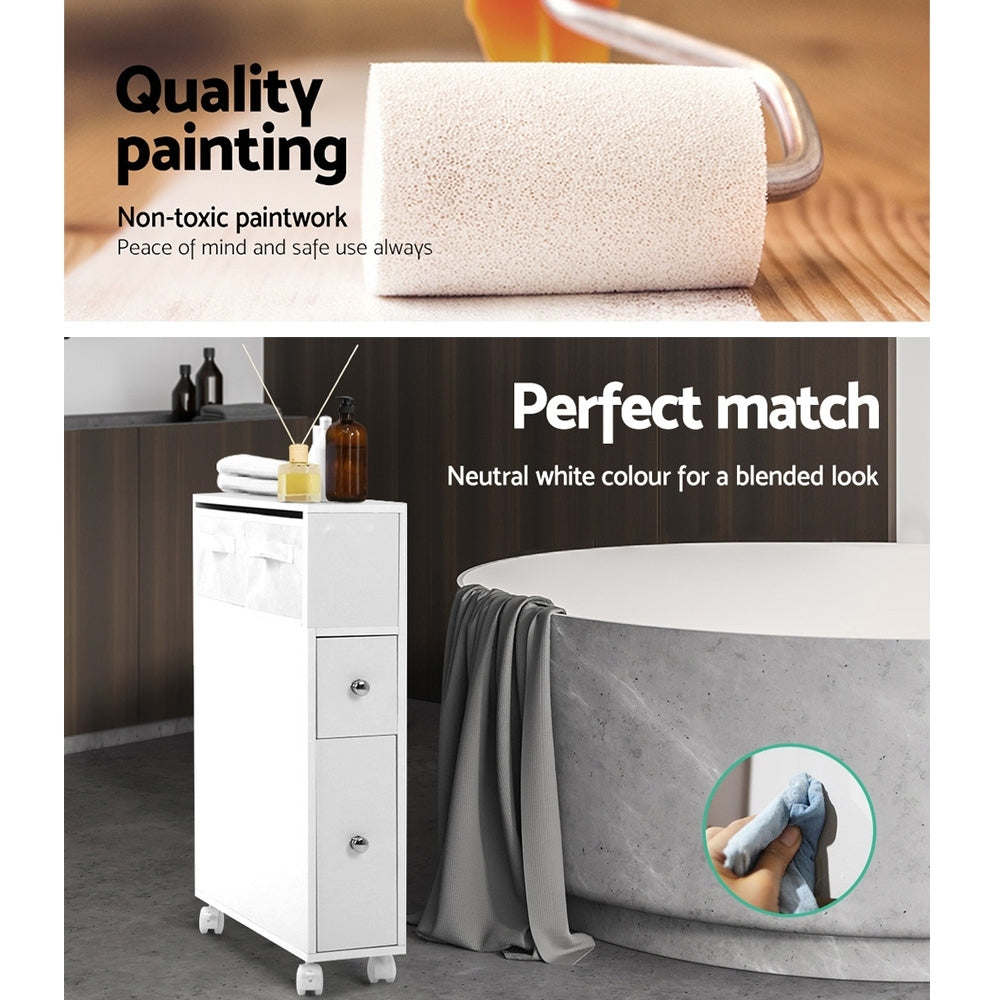 Artiss Bathroom Cabinet Storage Toilet Organiser 6