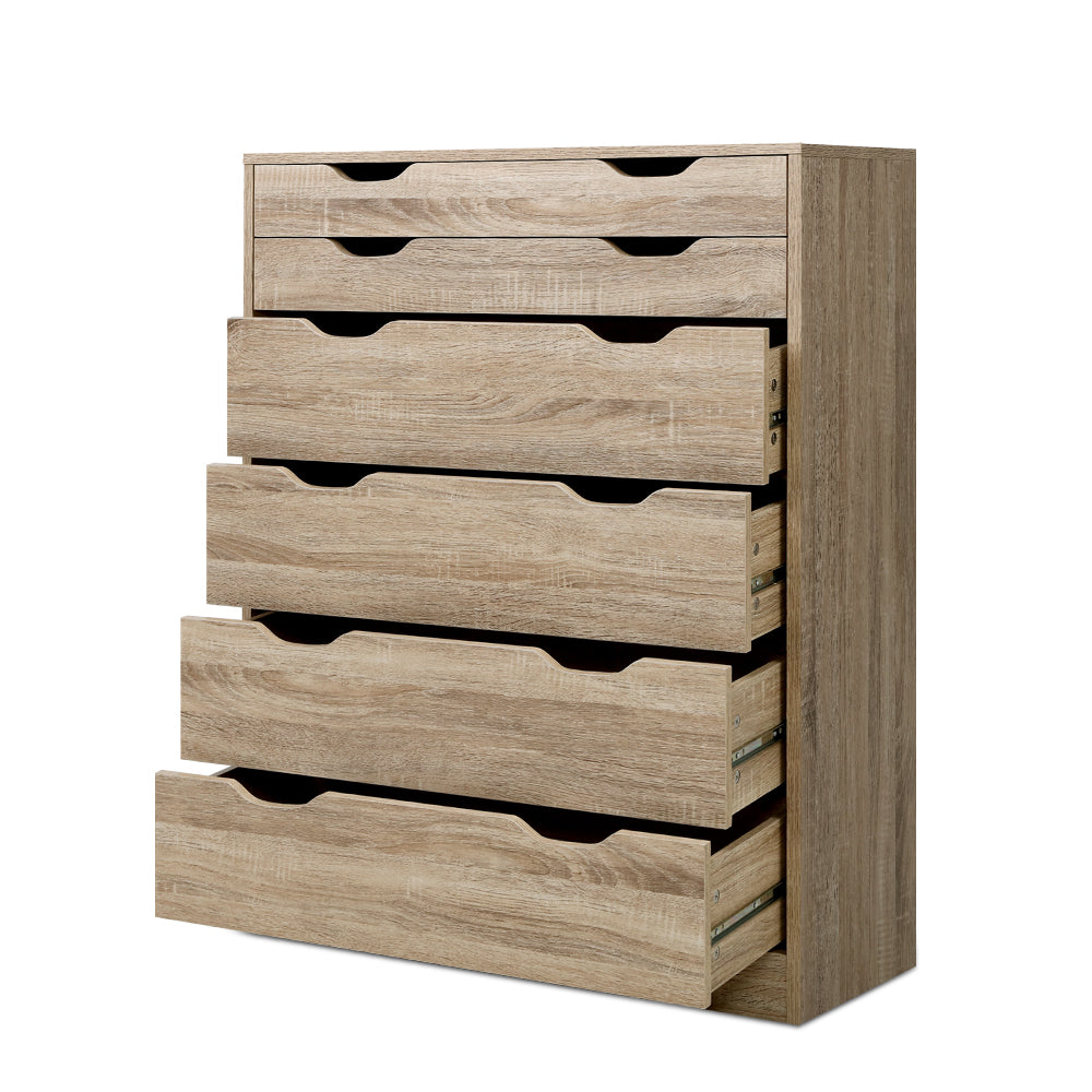 Artiss 6 Chest of Drawers - MYLA Oak 3