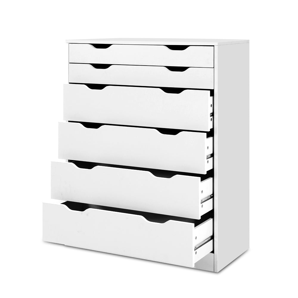 Artiss 6 Chest of Drawers - MYLA White 3