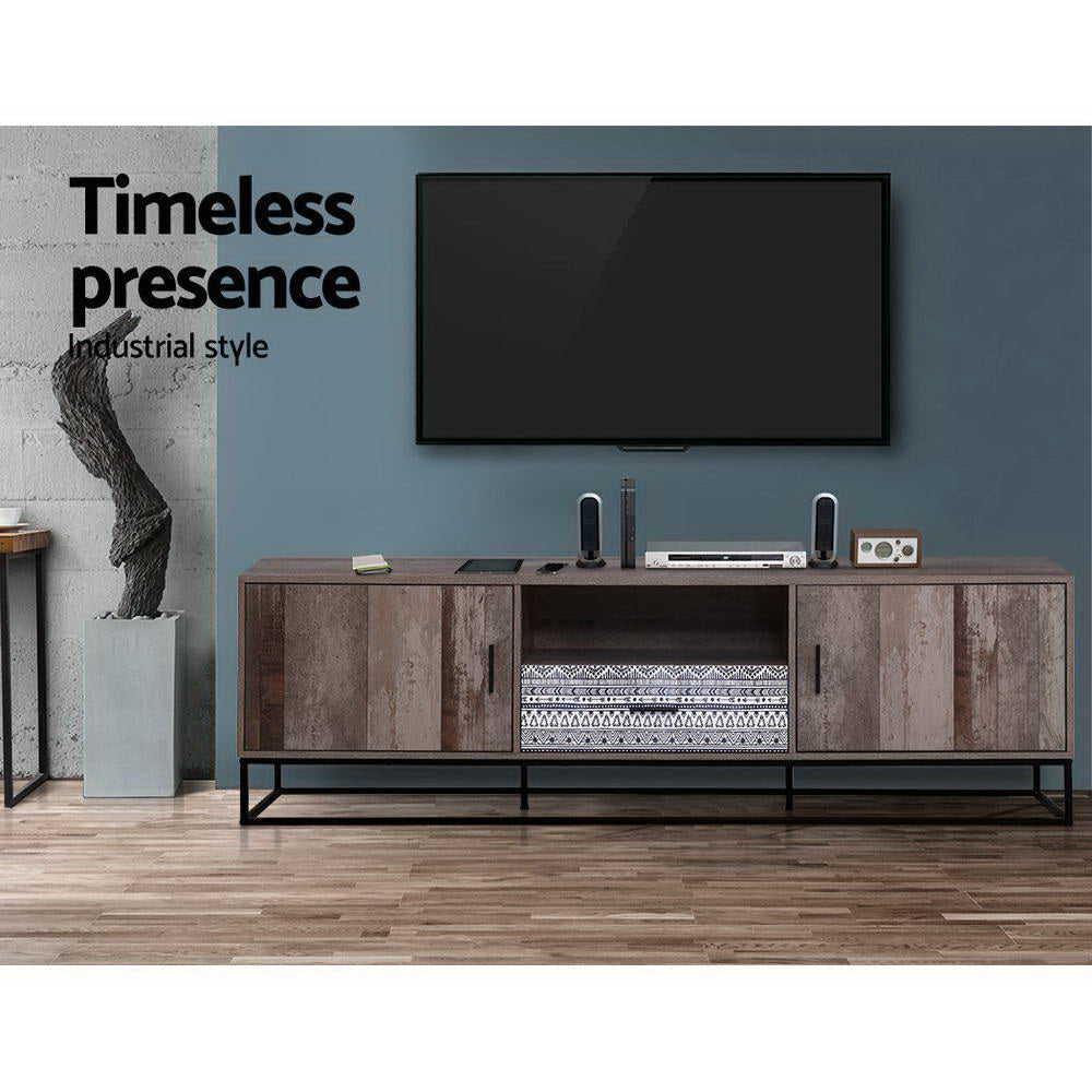 Artiss TV Cabinet Entertainment Unit 180cm Industrial 5
