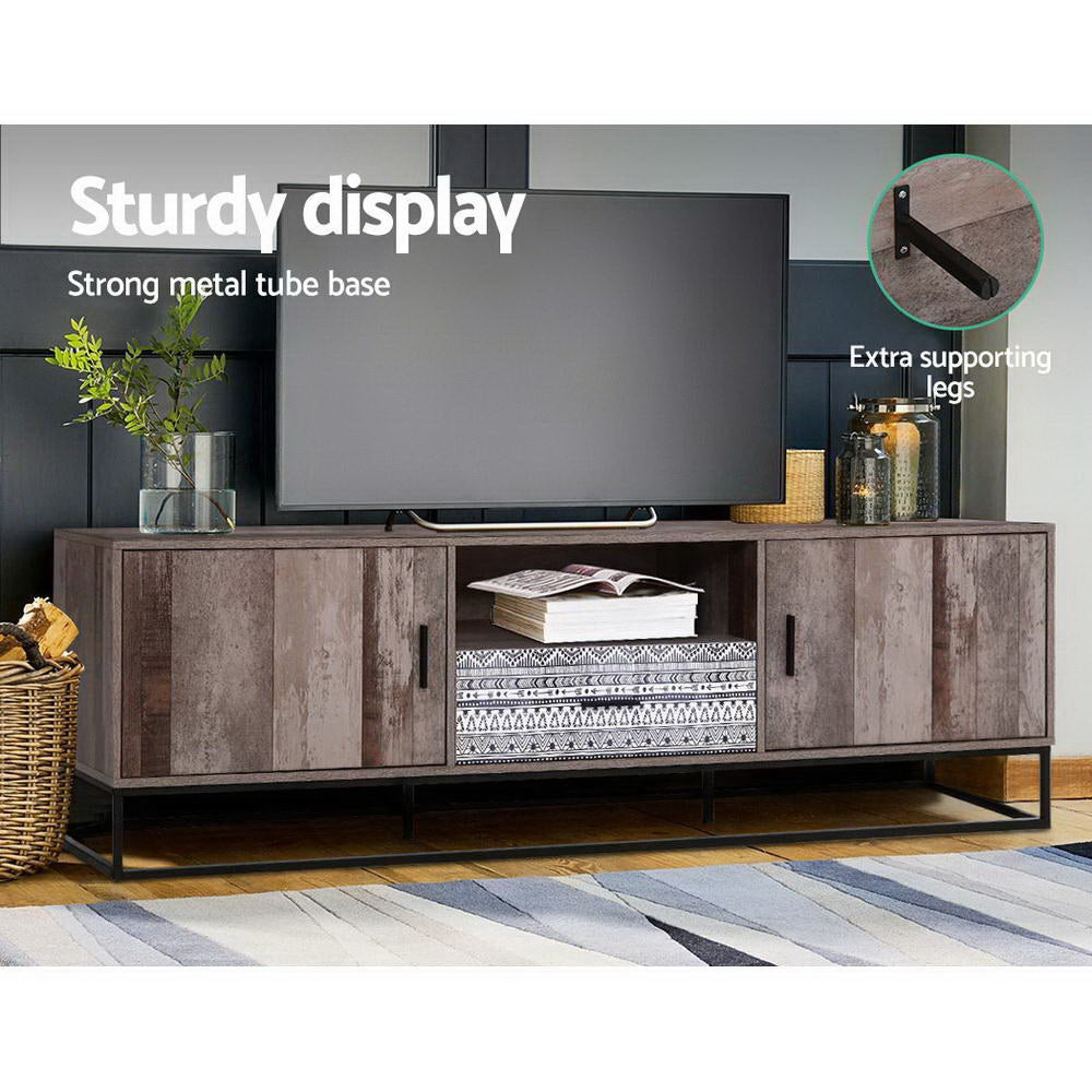 Artiss TV Cabinet Entertainment Unit 180cm Industrial 8