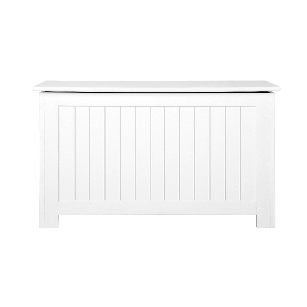 Keezi Kids Toy Box Chest Storage Blanket Children Clothes Room Organiser White 4