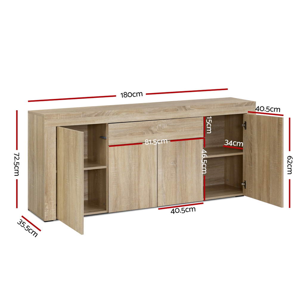 Artiss Buffet Sideboard - DANA Oak 4