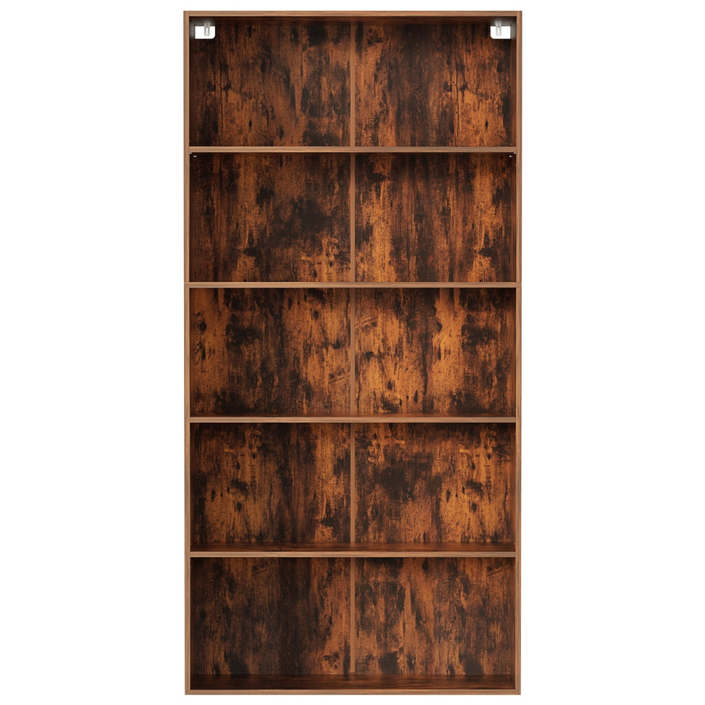 Artiss Bookshelf 5 Tiers Walnut 4