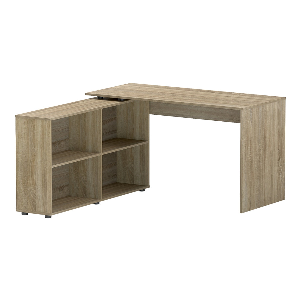 Artiss Computer Desk Bookshelf Oak 130CM 7