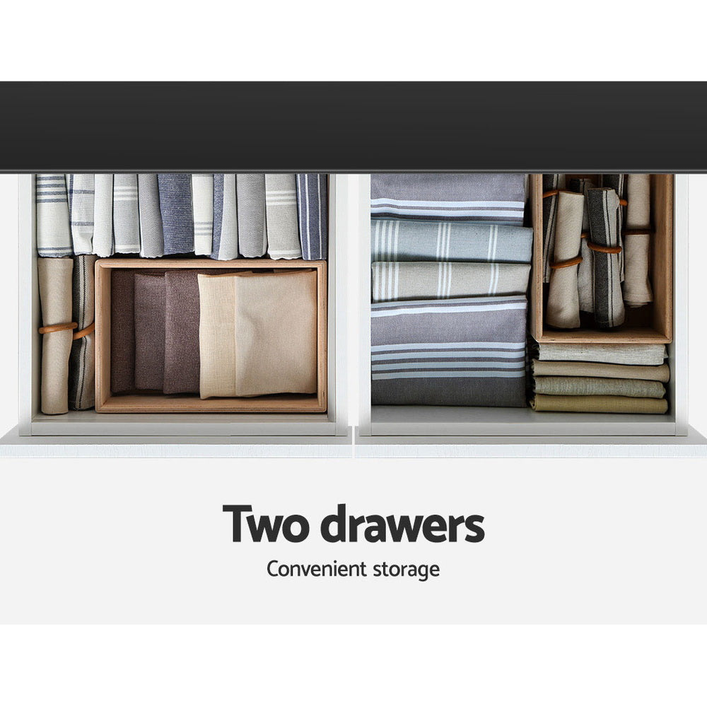 Artiss Shoe Rack Cabinet 30 Pairs White Eve 7