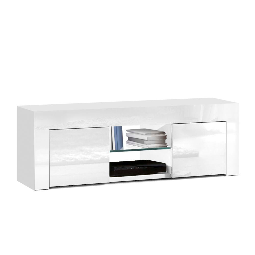 Artiss Entertainment Unit TV Cabinet 130cm White Ivan 3