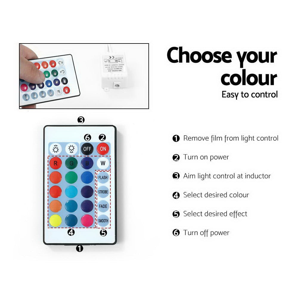 Artiss Entertainment Unit TV Cabinet LED 160cm Black Elo 7