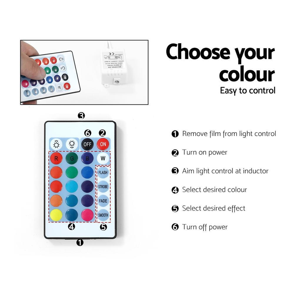 Artiss Entertainment Unit TV Cabinet LED 145cm White Angus 8