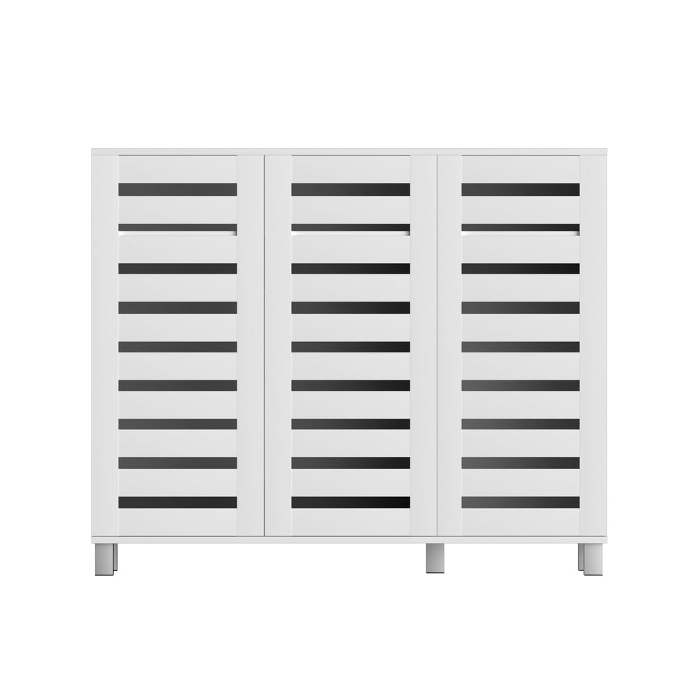 Artiss Shoe Rack Cabinet 30 Pairs Adjustable Shelf White 3