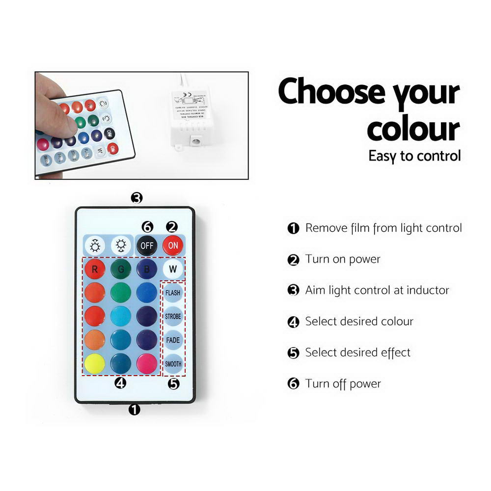 Artiss Entertainment Unit TV Cabinet LED 130cm Black Elo 8