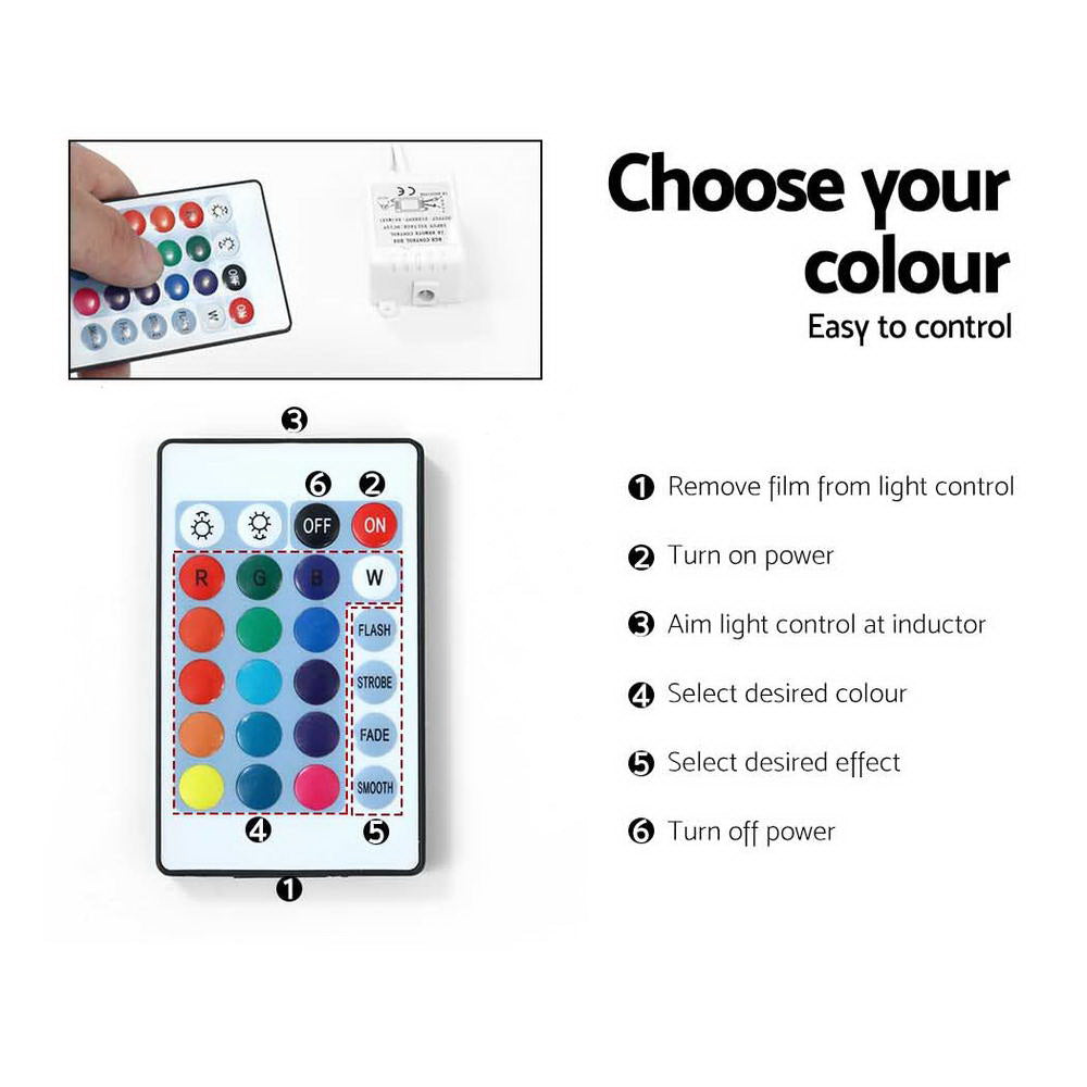 Artiss Entertainment Unit TV Cabinet LED 189cm Black Elo 8