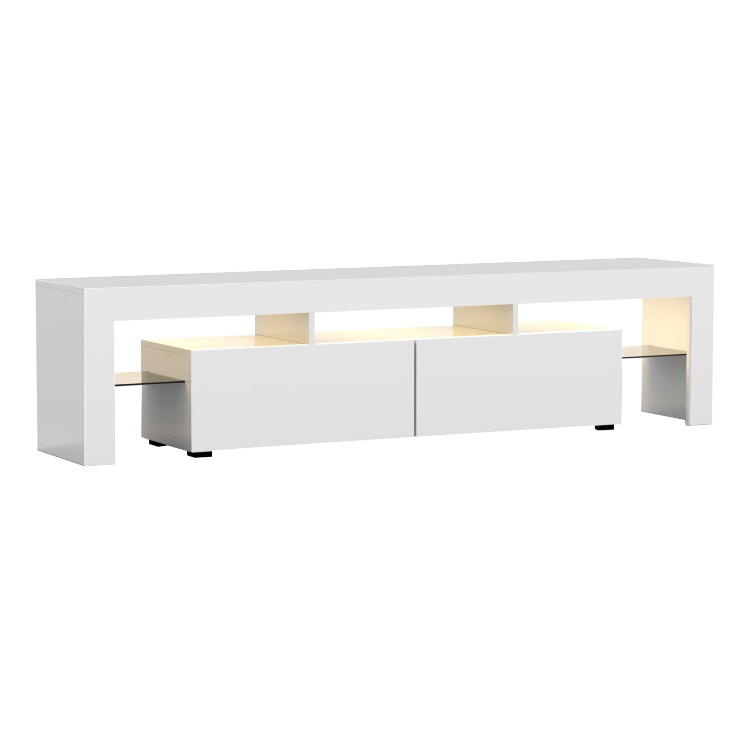 Artiss Entertainment Unit TV Cabinet LED 189cm White Elo 3