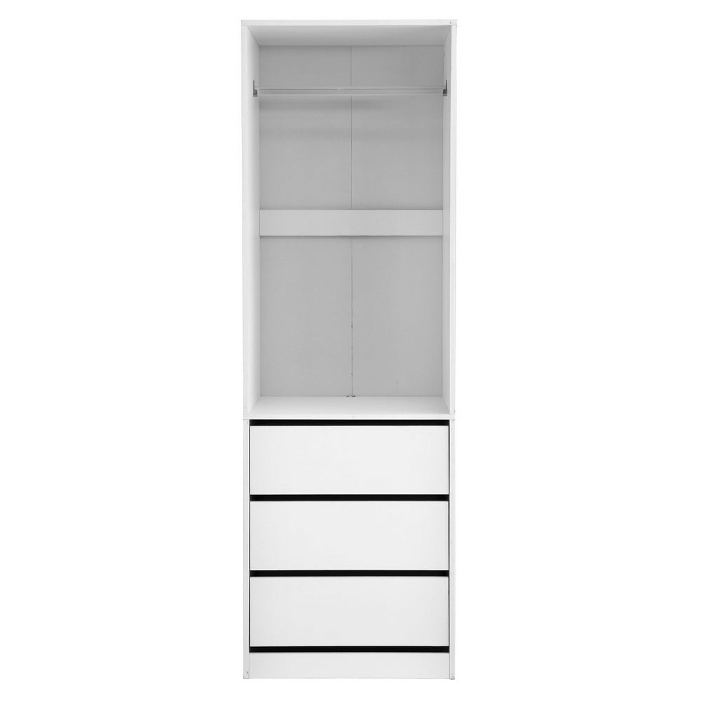 Artiss Wardrobe Clothes Closet Storage Organizer White 4