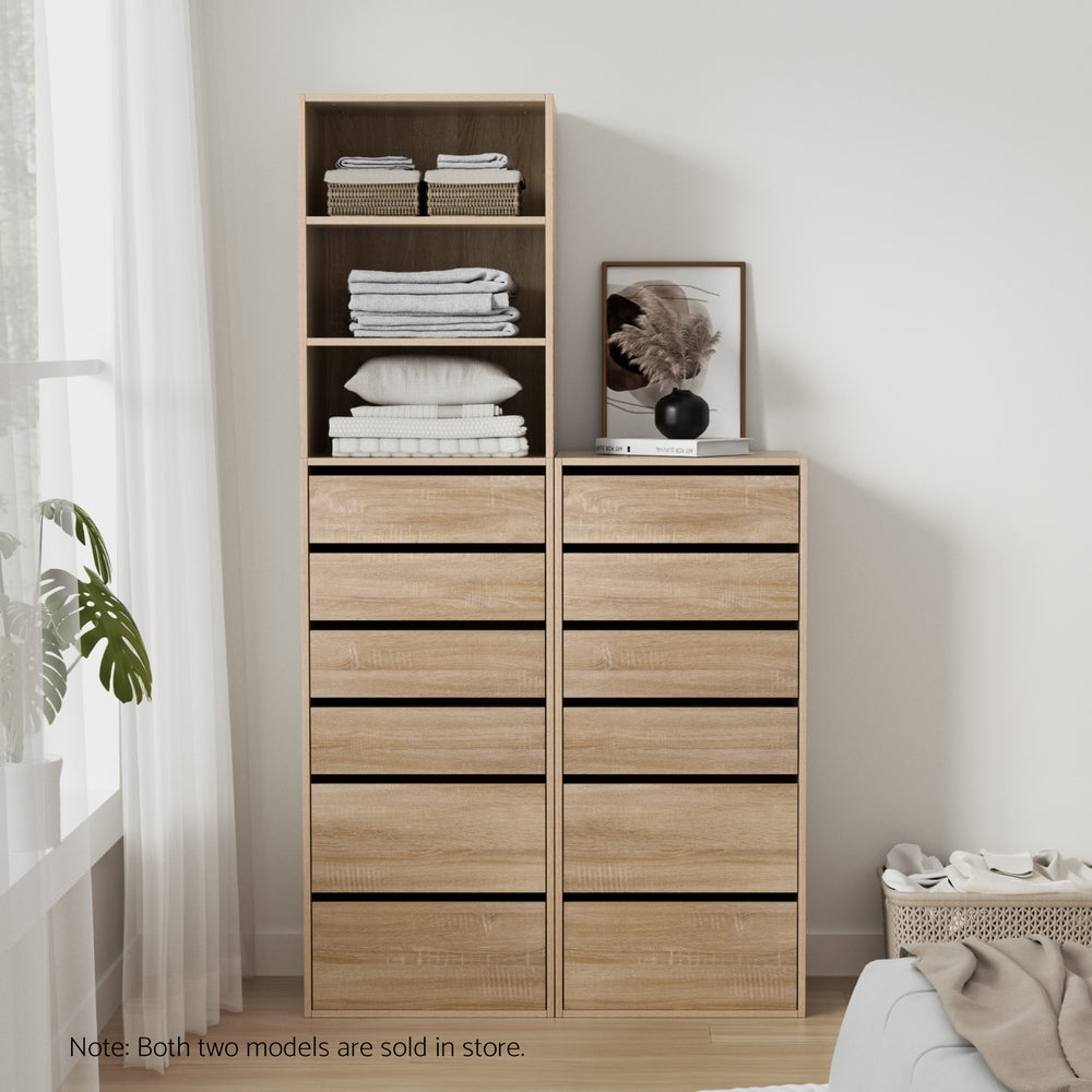 Artiss 6 Chest of Drawers Dresser Tallboy Pine 7