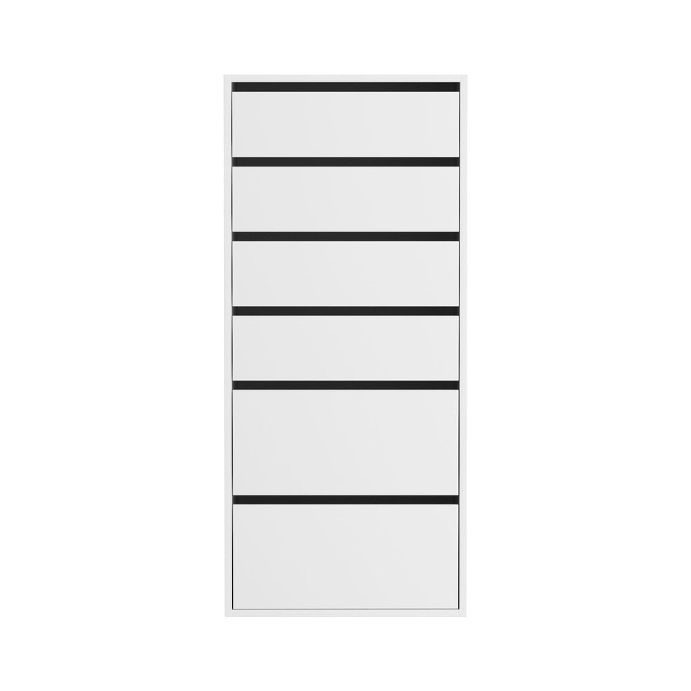 Artiss 6 Chest of Drawers Dresser Tallboy White 4