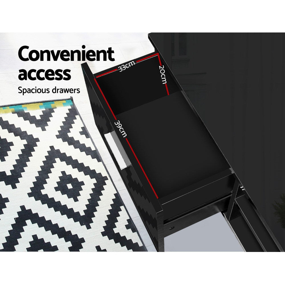 Artiss Entertainment Unit TV Cabinet 140cm Black Jim 8