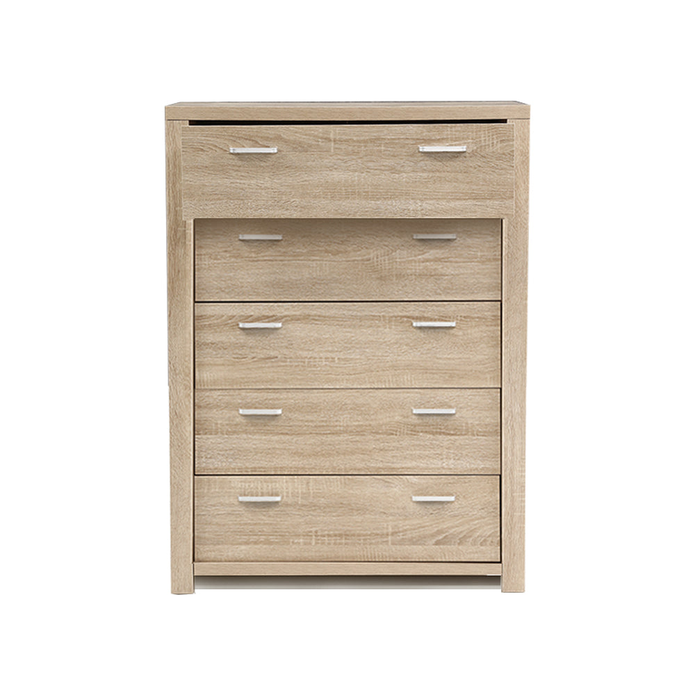 Artiss 5 Chest of Drawers - MAXI Pine 5