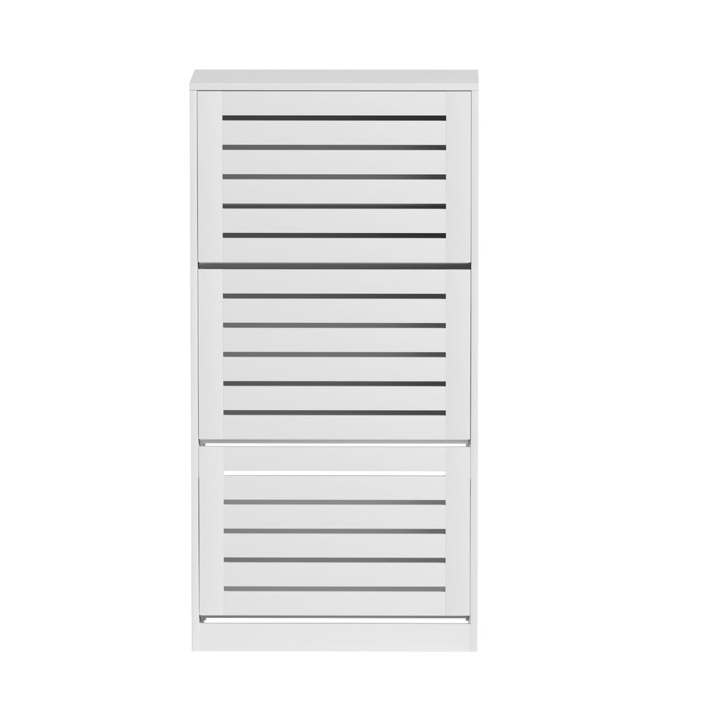 Artiss Shoe Cabinet Storage Drawer 45 Pairs White 3