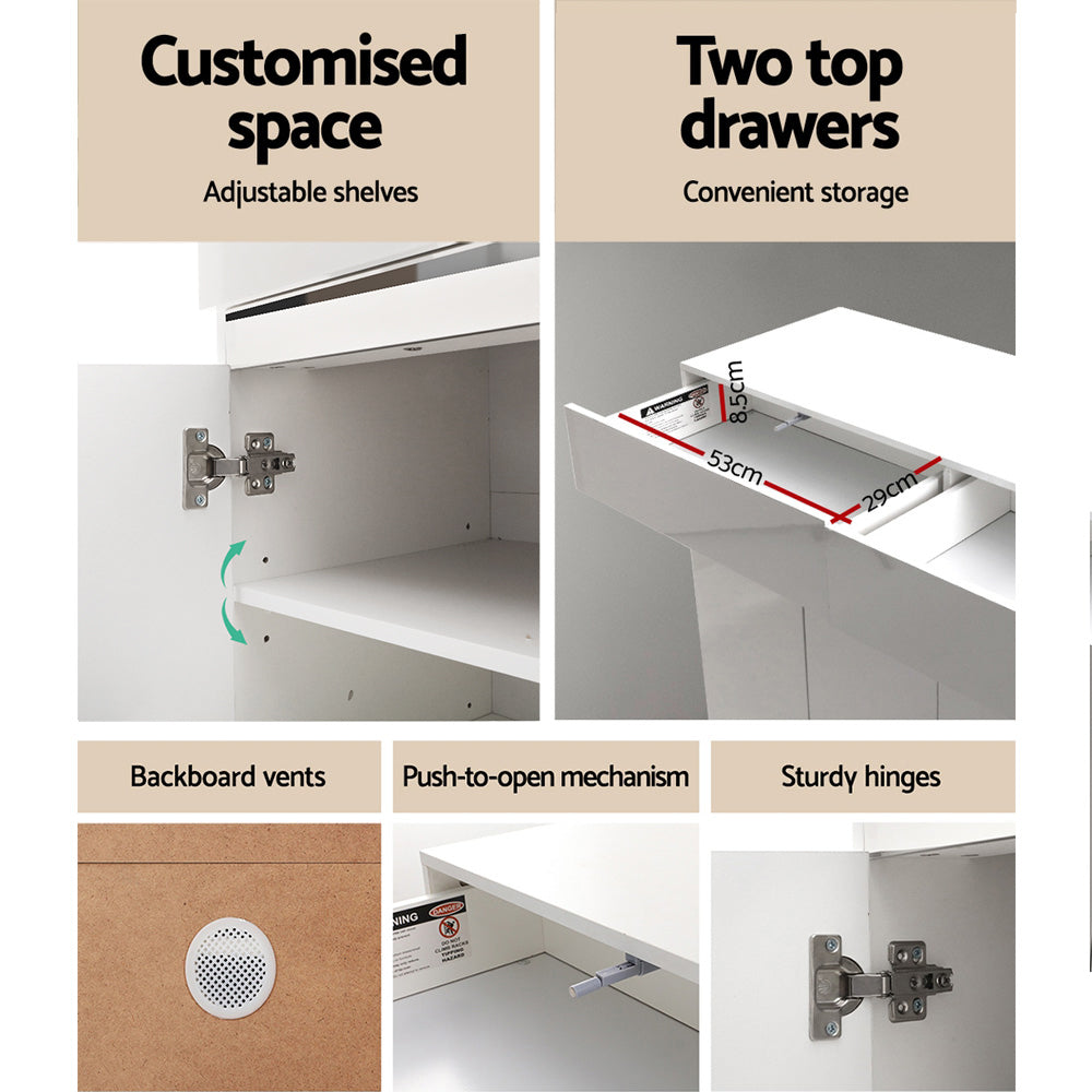 Artiss Shoe Rack Cabinet Storage Cupboard 24 Pairs - Lydia 7