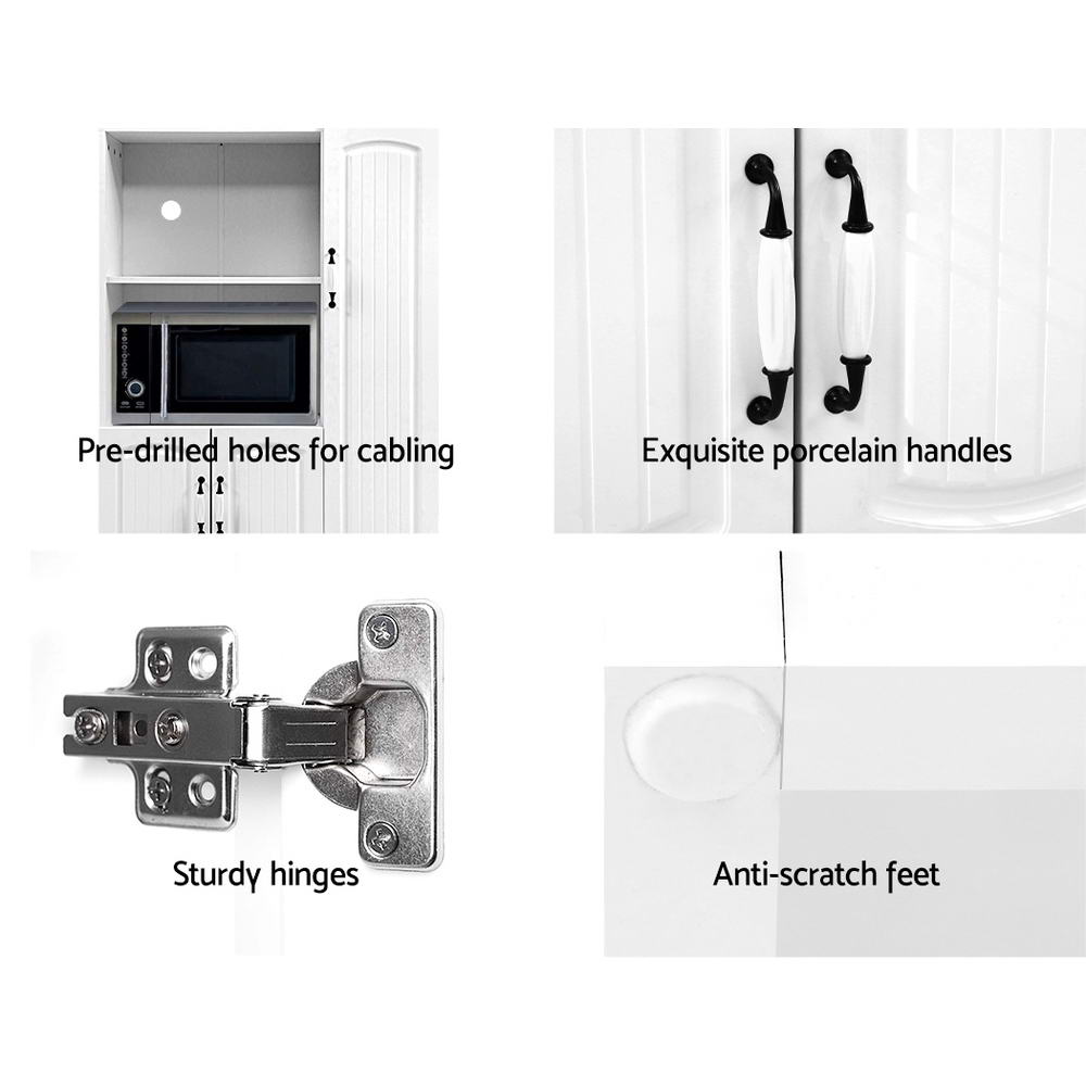 Artiss Buffet Sideboard - ARIA White 8