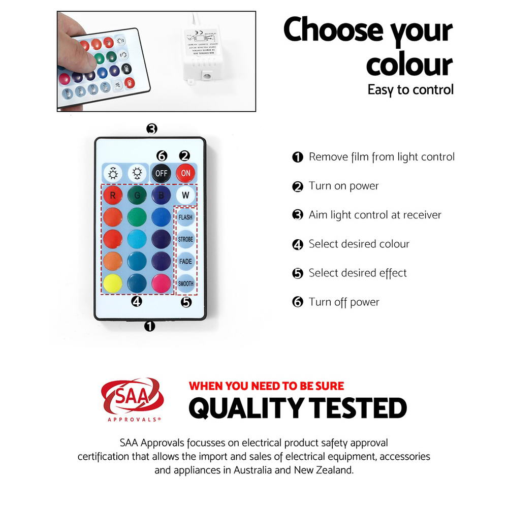 Artiss Entertainment Unit TV Cabinet LED 160cm White Bobi 7