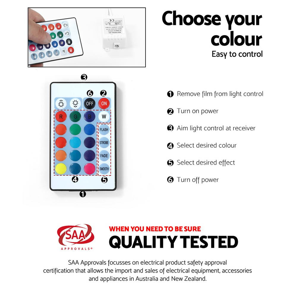 Artiss Entertainment Unit TV Cabinet LED 180cm Black Bobi 7