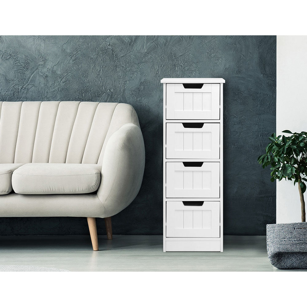 Artiss 4 Chest of Drawers - LEESA White 8