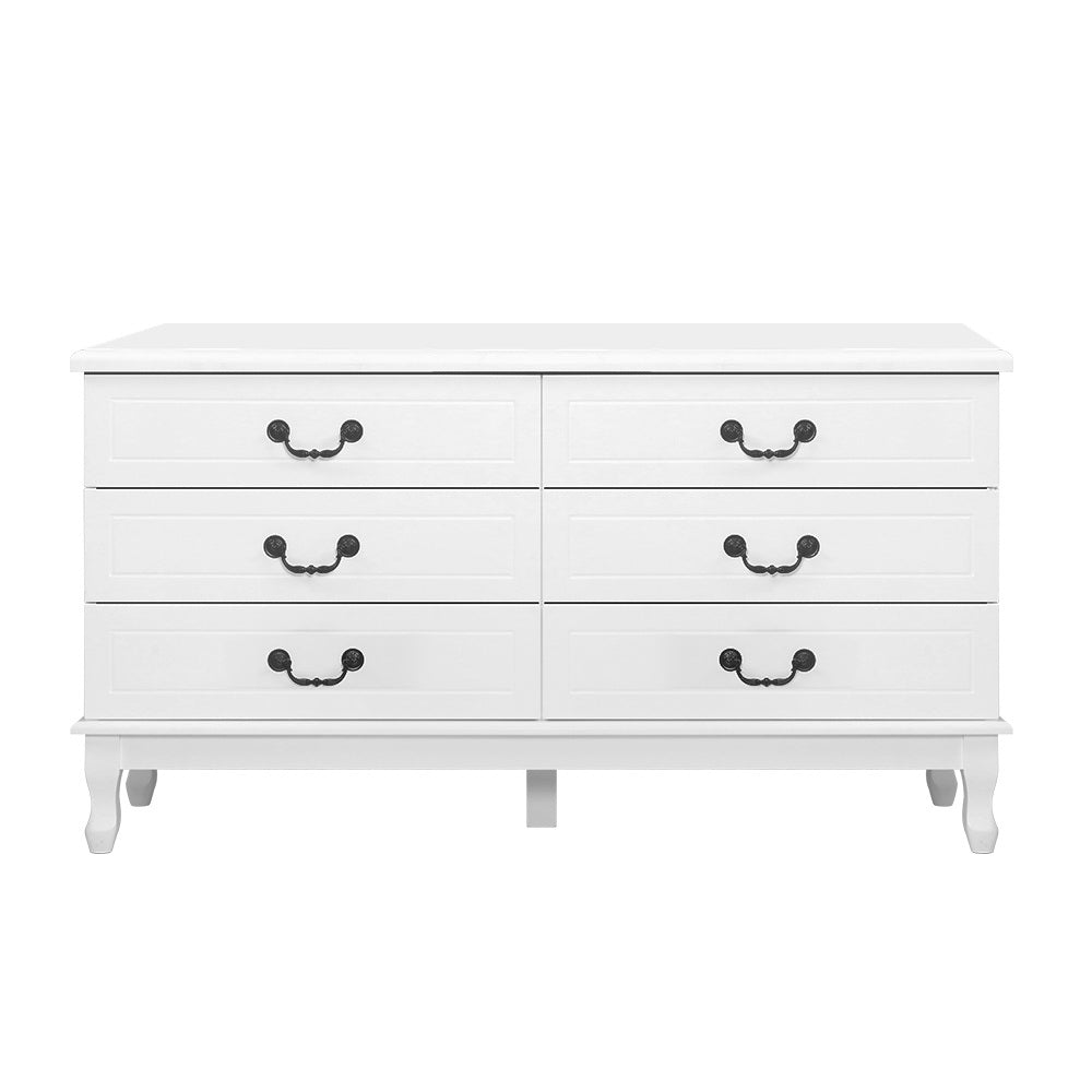 Artiss 6 Chest of Drawers - KUBI White 3