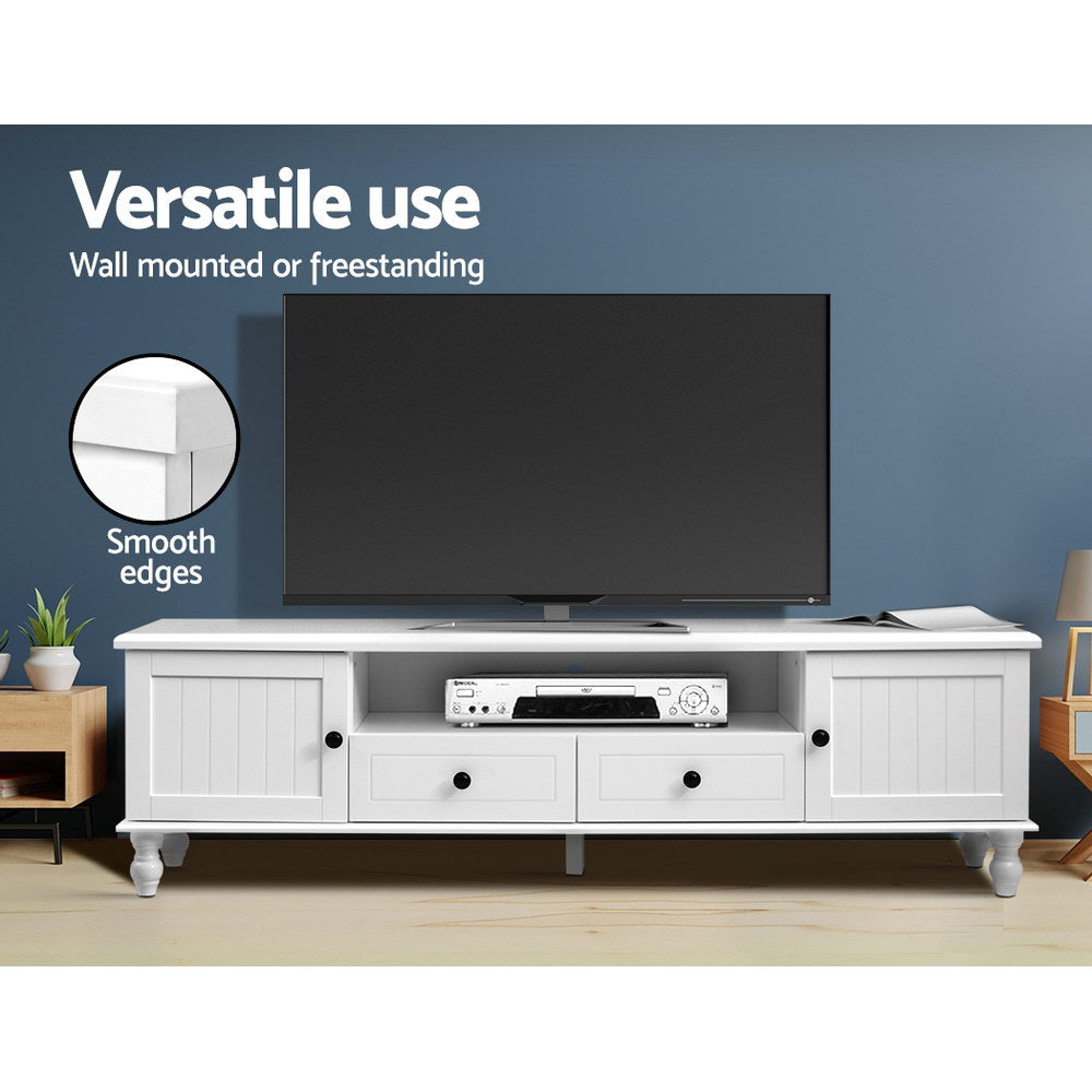 Artiss TV Cabinet Entertainment Unit 160cm White Kubi 6