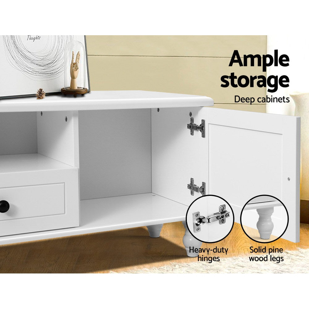 Artiss TV Cabinet Entertainment Unit 160cm White Kubi 7