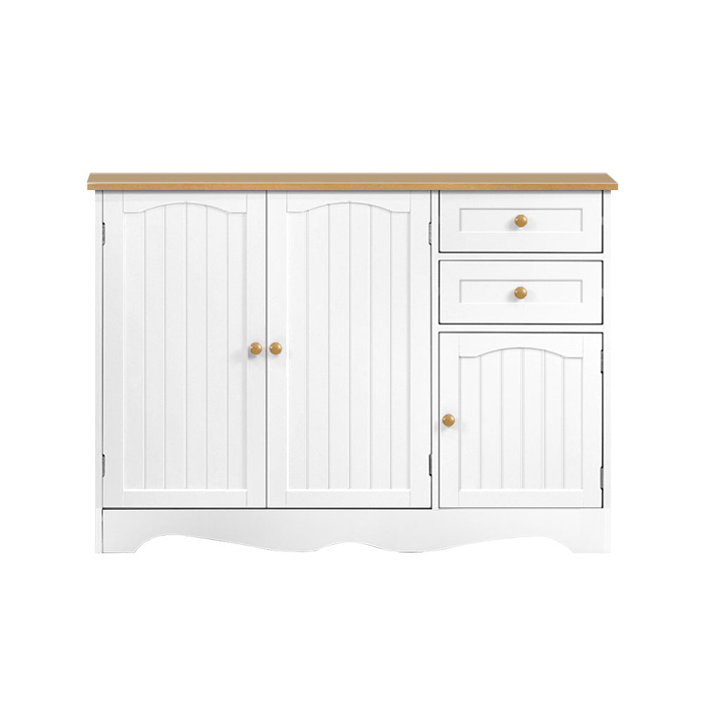 Artiss Buffet Sideboard 3 Doors - BERNE White 5