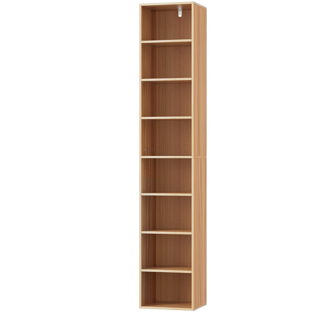 Artiss Bookshelf 8 Tiers MILO Pine 3