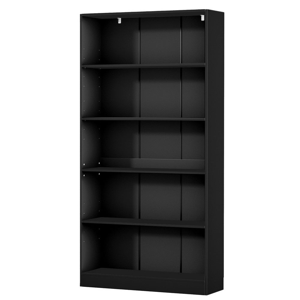 Artiss Bookshelf 5 Tiers ANTON Black 3