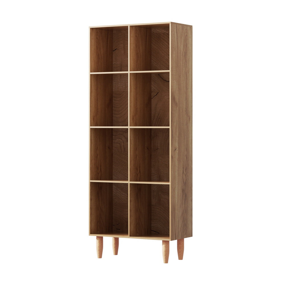Artiss Bookshelf Bookcase 4 Tiers LEOR Walnut 3