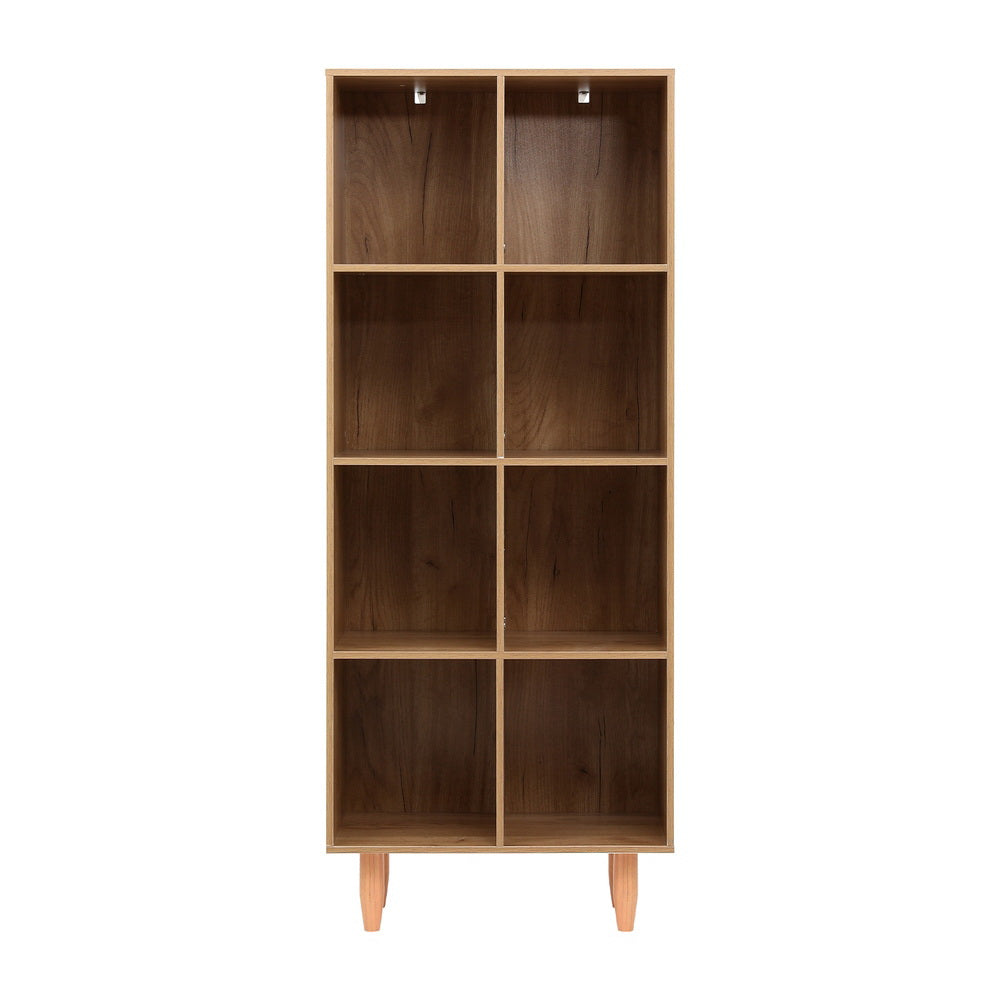 Artiss Bookshelf Bookcase 4 Tiers LEOR Walnut 5