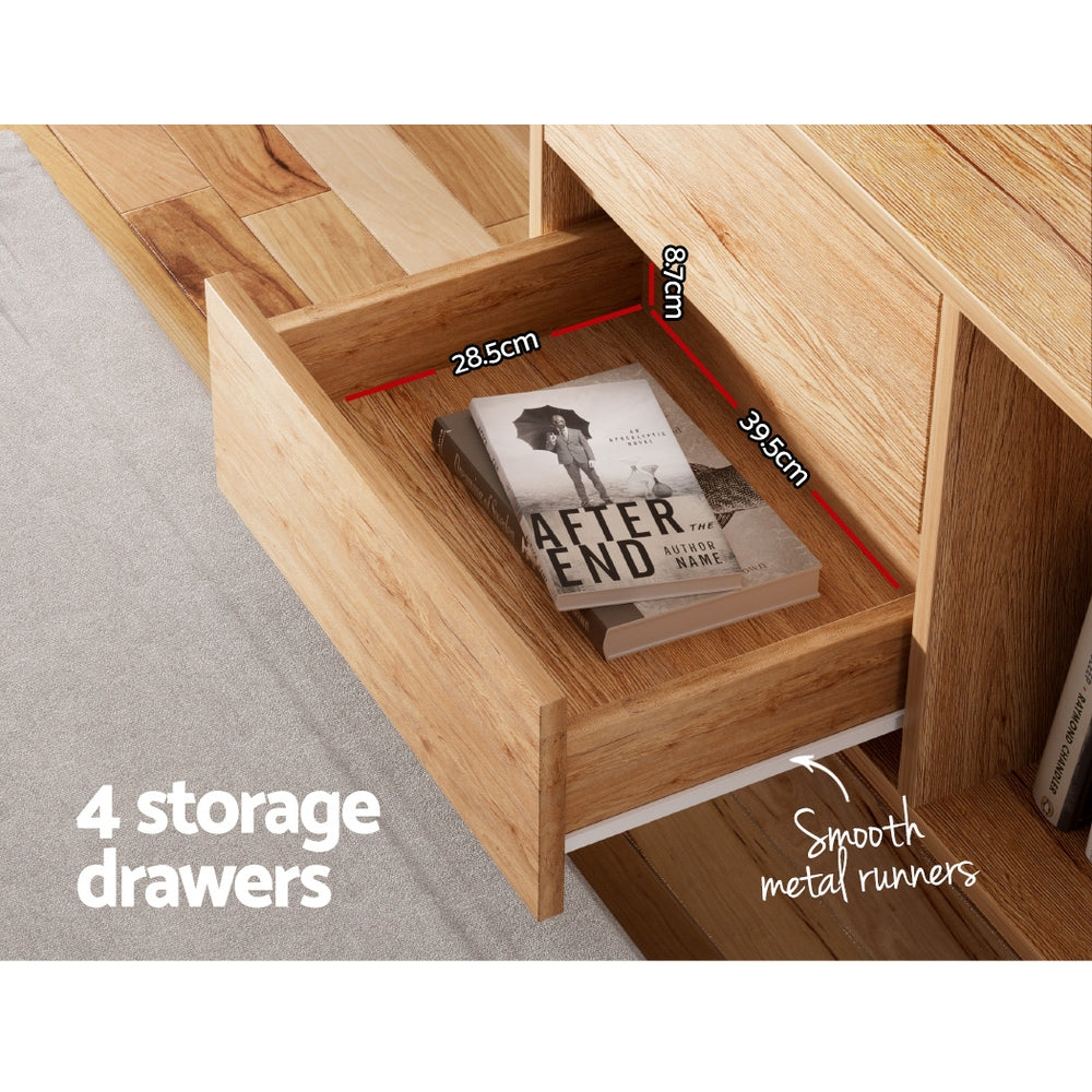 Artiss Entertainment Unit Stand TV Cabinet Storage Drawer Shelf 180cm Wooden 7