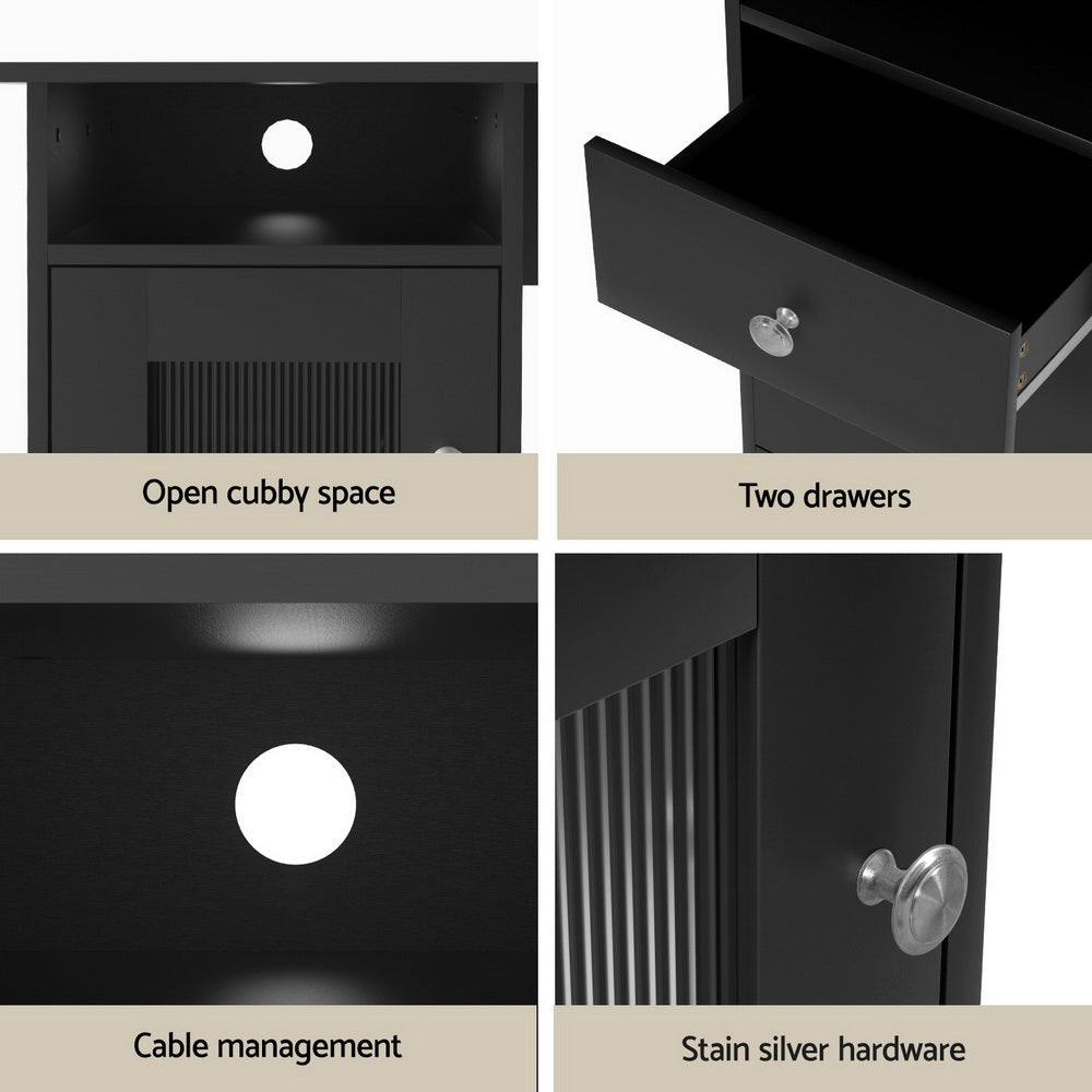 Artiss Computer Desk Home Office Study Desks L-shaped Corner Table with Storage 6