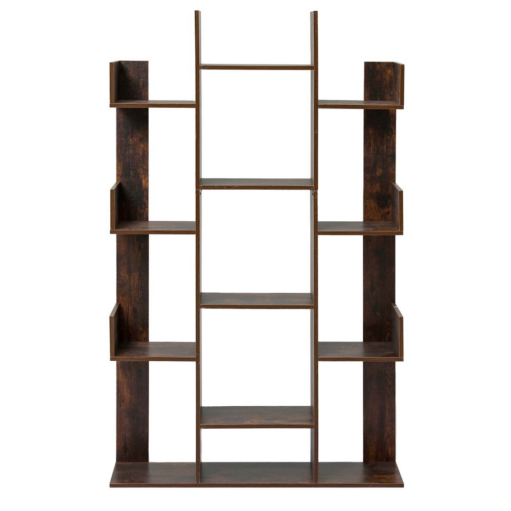 Artiss Tree-Shaped Bookshelf ROMI Walnut 5