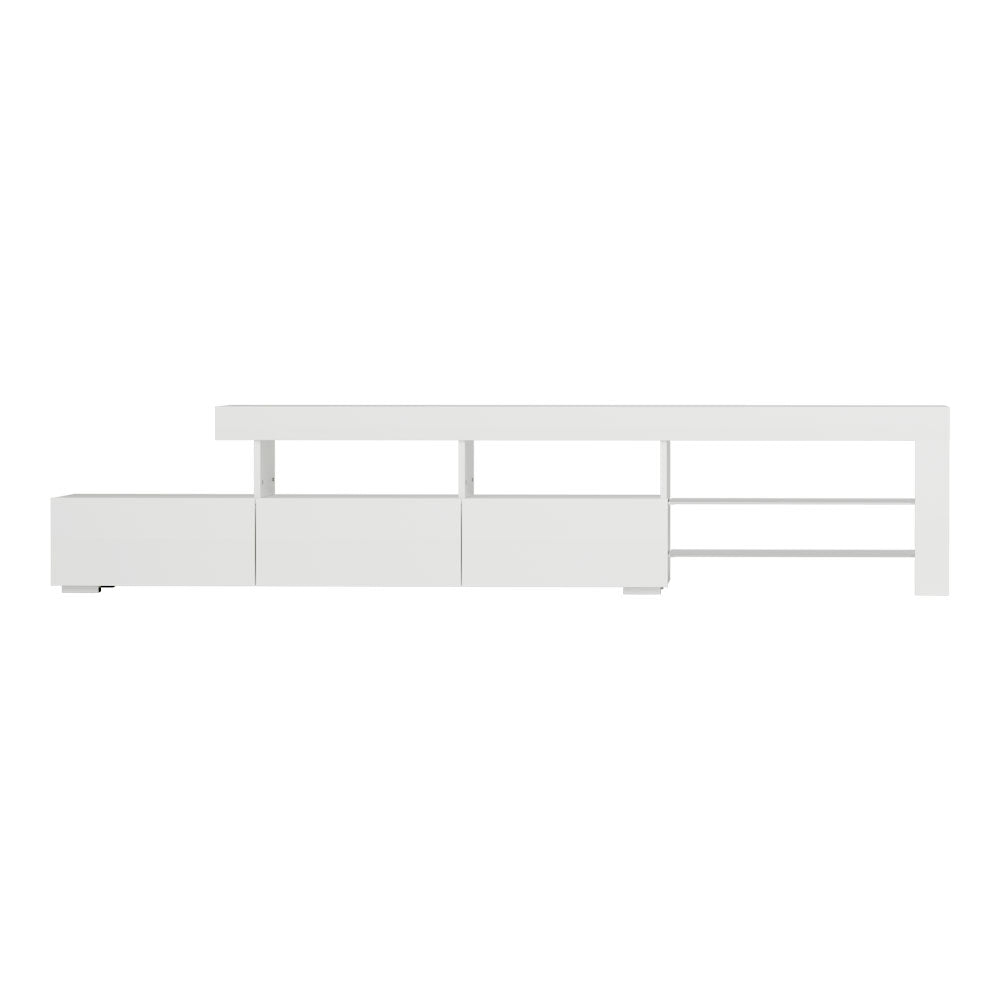 Artiss Entertainment Unit TV Cabinet LED 215cm White Caya 5